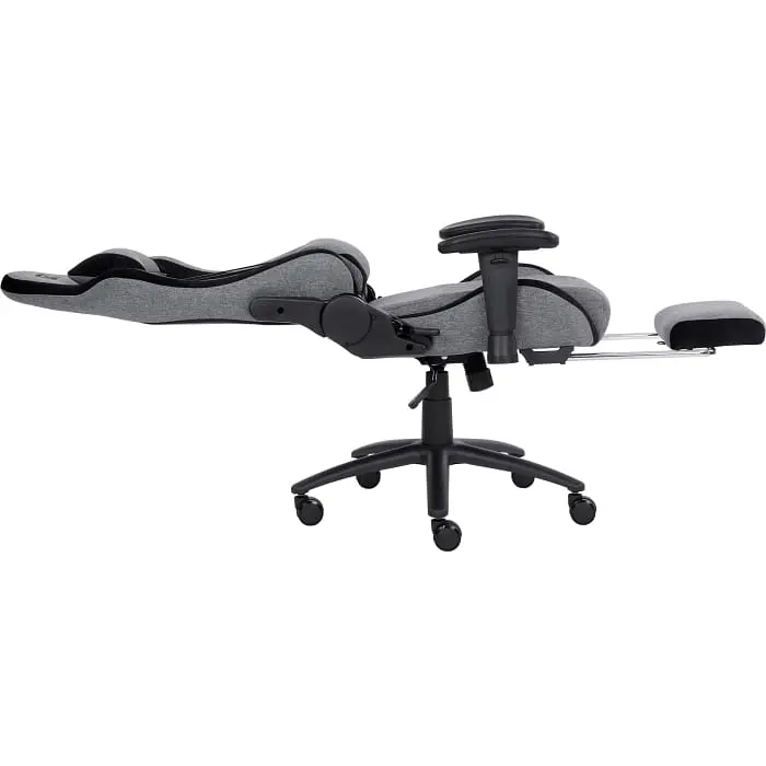Геймерське крісло GT Racer сіре із чорним (X-2534-F Fabric Gray/Black Suede) - фото 10