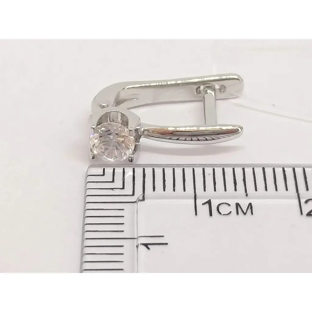 Золоті сережки Qvaliz з фіанітами. 50200688Б - фото 5