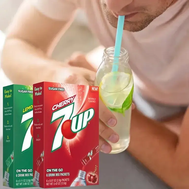 Порошковий напій 7UP Powder Drink Mix Cherry 6 стіків 13.2 г - фото 9