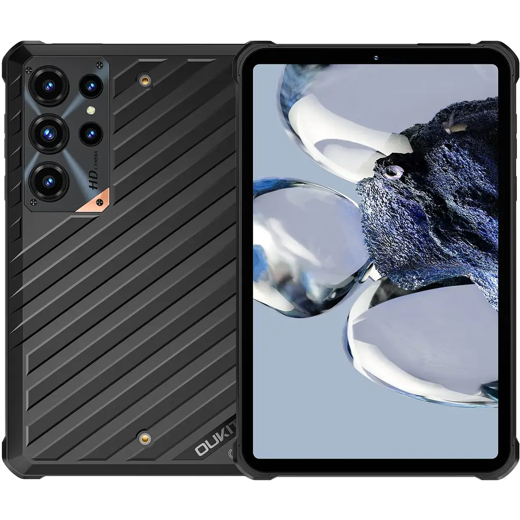 Планшет Oukitel RT 11 5G 8” HD+ / 8GB/128GB / T8100 / 10000mAh / 16+8Мп / IP69K / LTE Black - фото 2