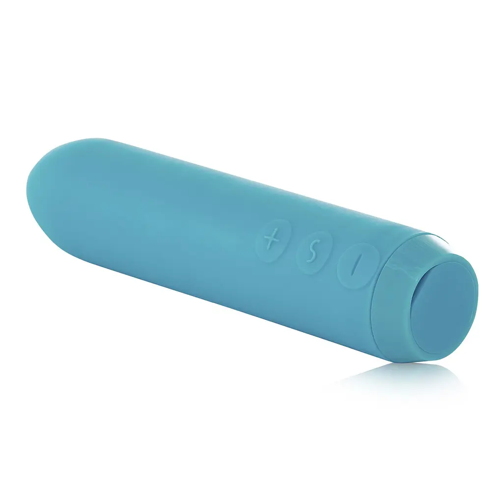 Мінівібратор Je Joue - Classic Bullet Vibrator Teal з глибокою вібрацією і фіксацією на палець + подарунок косметичка - фото 4
