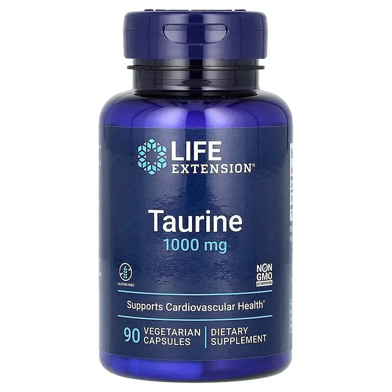 Таурін Life Extension Taurine 1000 mg, 90 вегакапсул