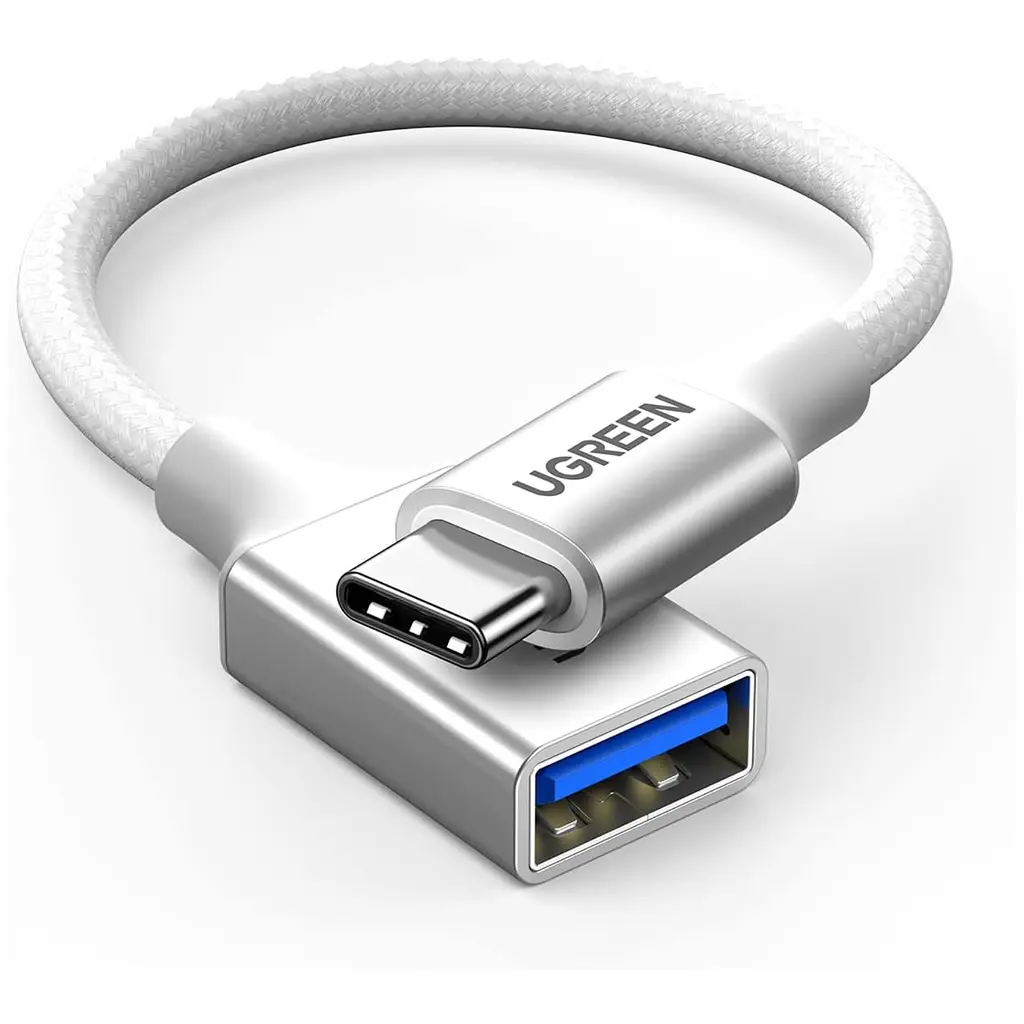 OTG-перехідник UGREEN US378 USB-C - USB-A 0,15 м сріблястий (15819)