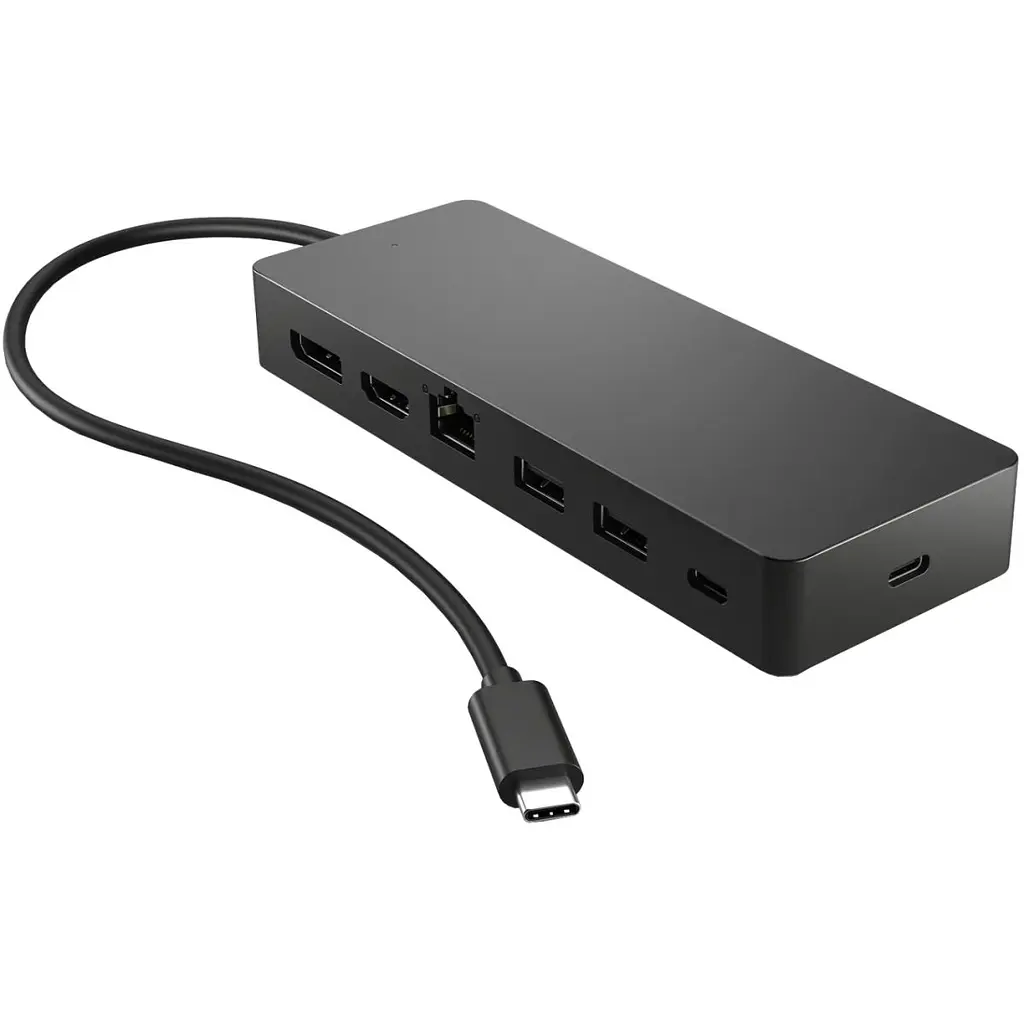 Док-станція USB3.1 Type-C - HDMI/USB 3.0x2/Type-Cx2/DP/RJ45/Ethernet чорна HP (50H55UT) - фото 6