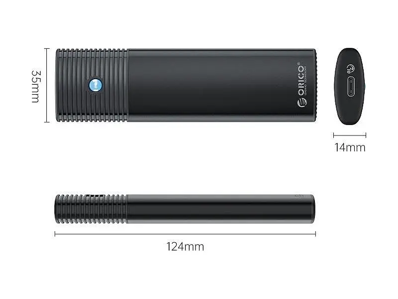 Кишеня для накопичувача Orico PWDM2-G2-BK-EP (HC380503) - фото 4