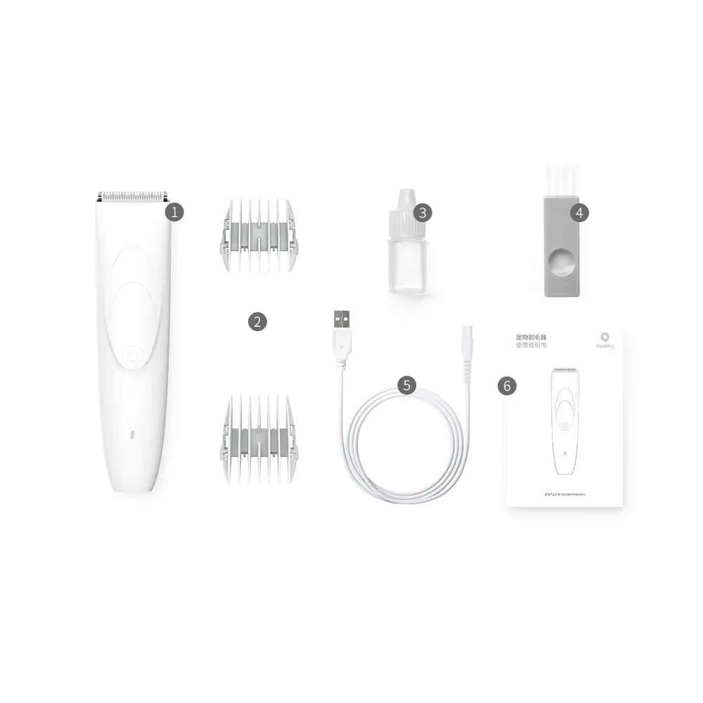 Машинка для стрижки тварин Xiaomi Pawbby Pet Shaver White (MG-HC001) - фото 4