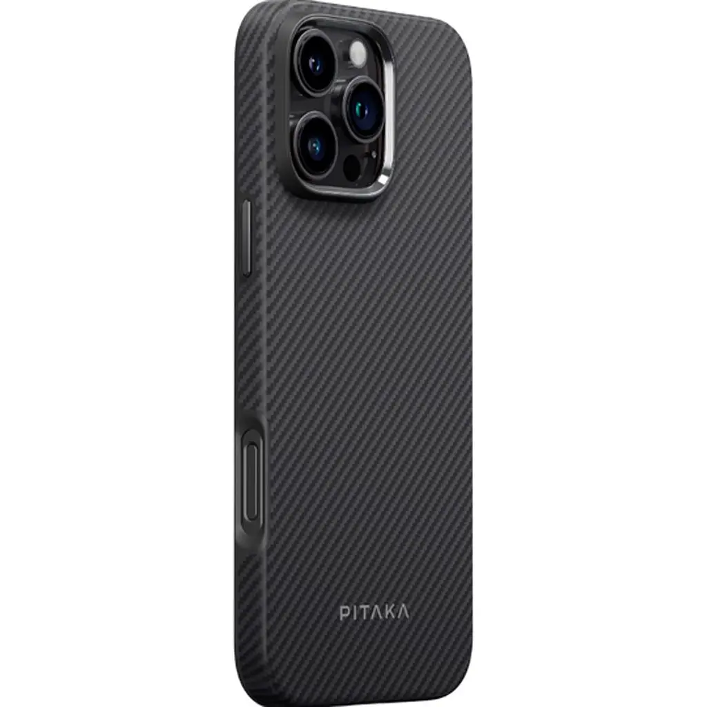 Чохол Pitaka Military-Grade Protective Case Twill 600D для Apple iPhone 16 Pro Black/Grey (KI1601PPA) [132154] - фото 2