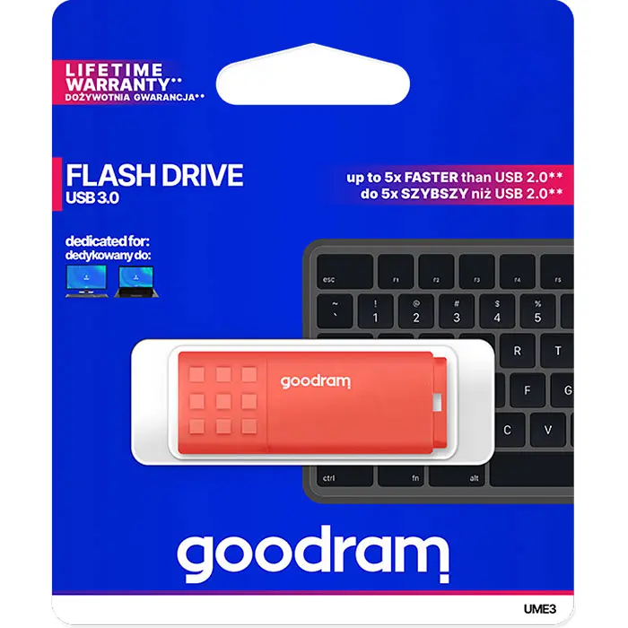 Флеш-накопичувач GoodRam USB3.0 128GB UME3 Orange (UME3-1280O0R11) - фото 3