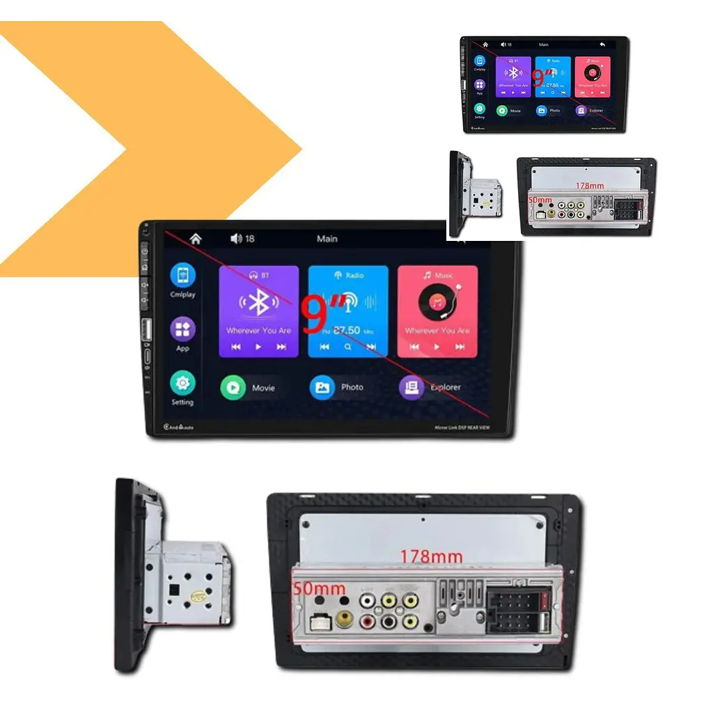 Универсальная магнитола 9016C с экраном 9 дюймов и поддержкой CarPlay XPRO 9016C (43197-9016C_2302) - фото 4