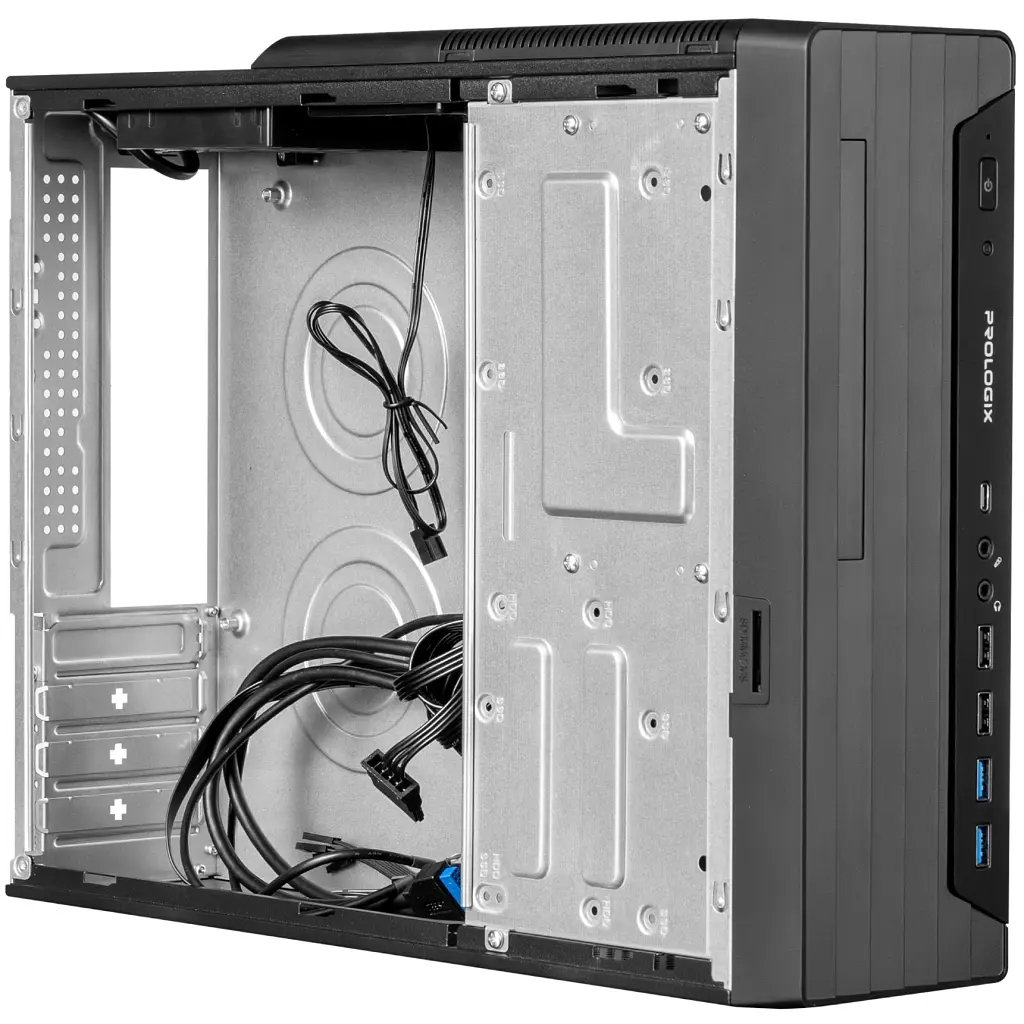 Корпус для ПК Prologix E117 Slim 400W Black - фото 2
