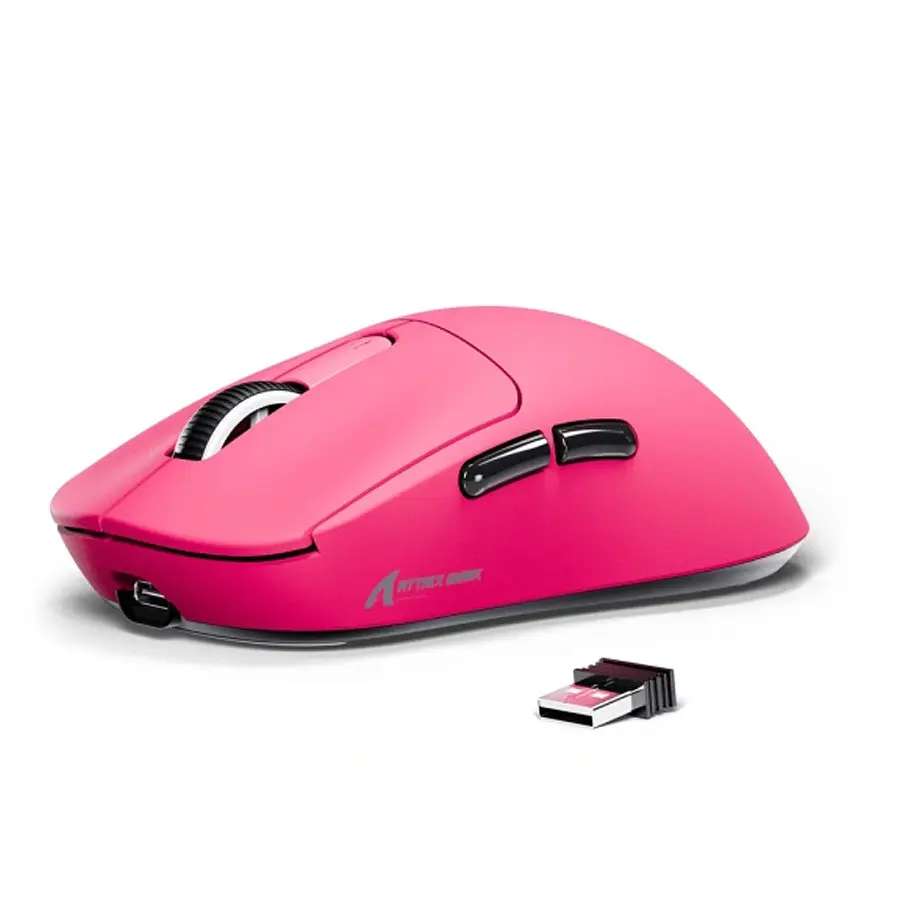 Бездротова мишка ATTACK SHARK X3 Berry Red | Сенсор PAW3395 | 65 годин акум - фото 3