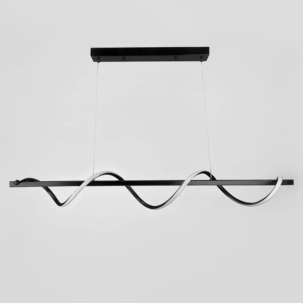 Закрученная LED люстра в черном корпусе 100 см Ст. H22L-1000 BK | Line F - фото 4