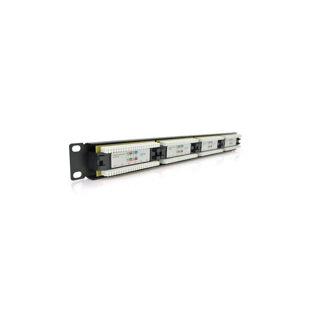 Патч-панель 19" 24хRJ-45 UTP 1U cat.6 Pipo (PP246191U) - фото 2