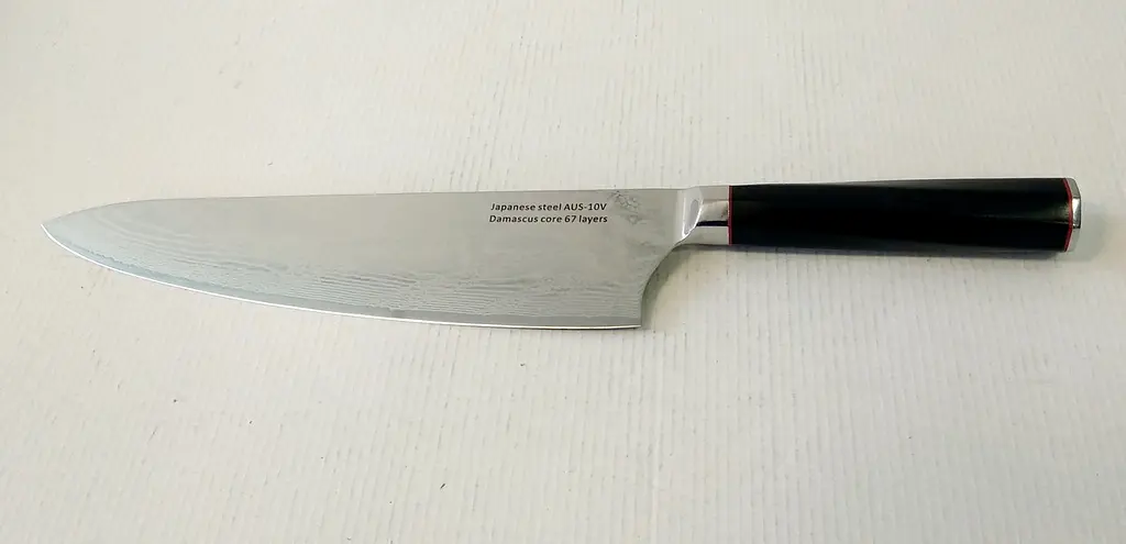Ніж кухарський 24 см Damascus DK-AK 3009 AUS-10 дамаська сталь 73 шари - фото 5