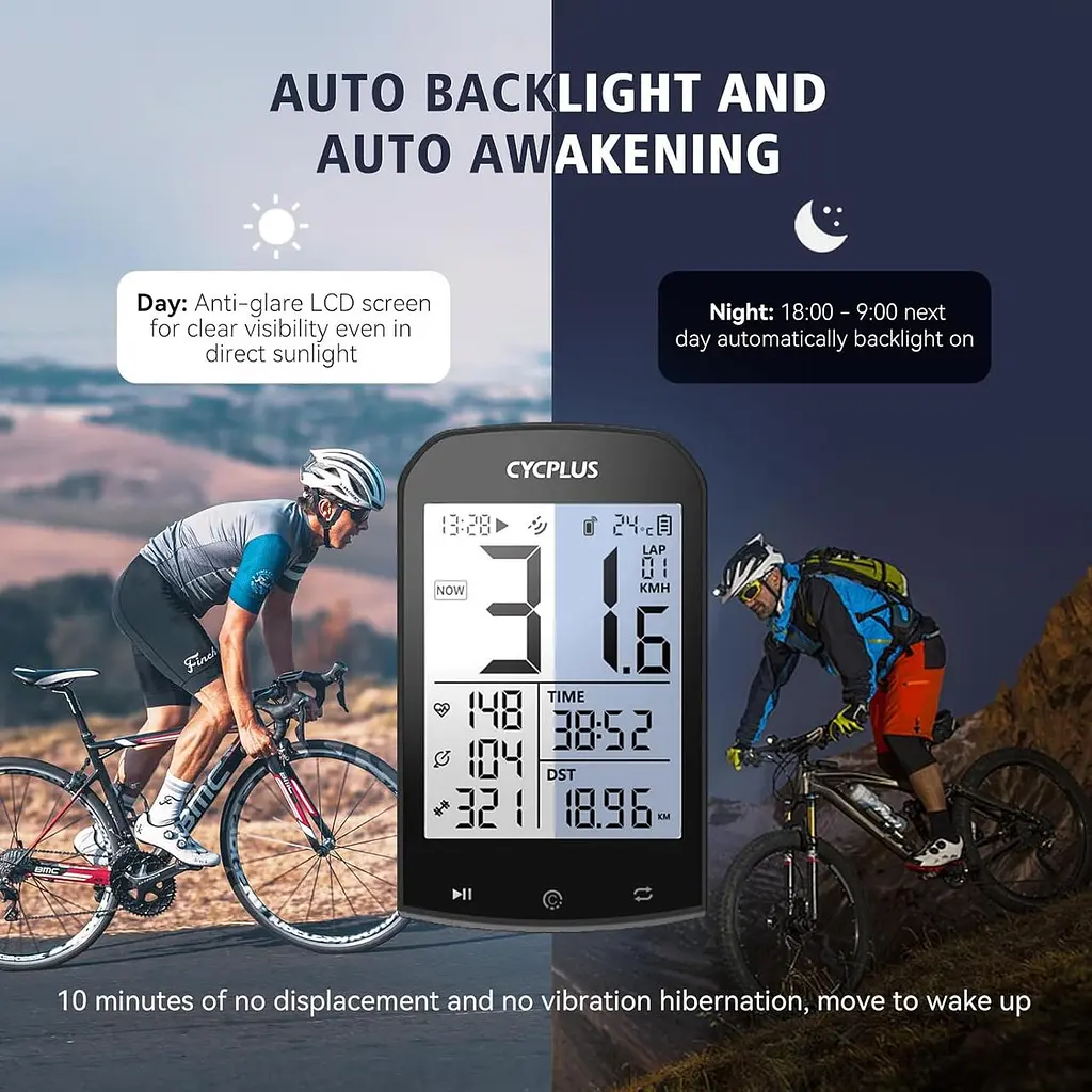 Велокомп’ютер CYCPLUS GPS 2.9", ANT+, Bluetooth, з підсвіткою - фото 6