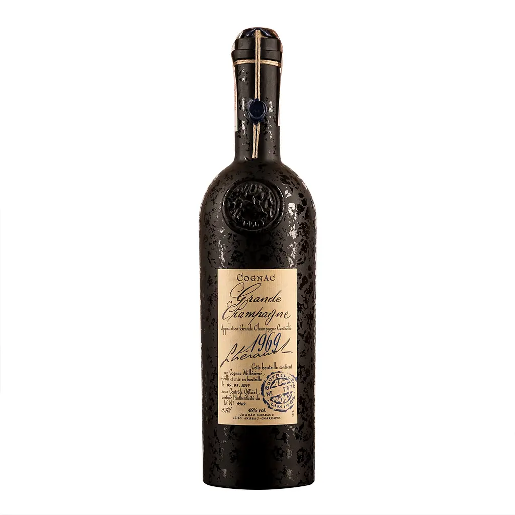Коньяк Lheraud 1969 Grande Champagne, в деревянной коробке, 46%, 0,7 л - фото 2