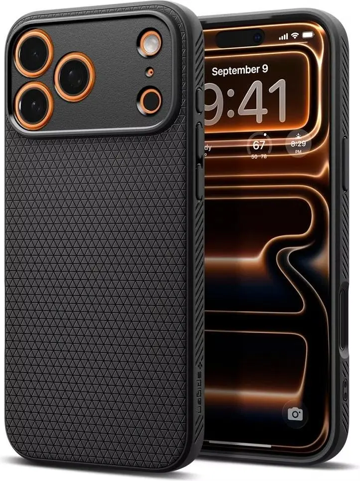 Чохол Spigen для iPhone 17 Pro, Liquid Air, Matte Black teh0019361 - фото 2