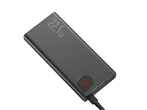 Повербанк Baseus Adaman Metal Digital Display 20000 mAh 22.5W 2021 Editon Black (PPAD000101, PPADM20S) - фото 2