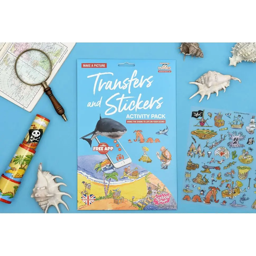 Набор переводных наклеек Scribble Down с онлайн приложением Остров пиратских сокровищ А4 SD/20 - фото 4