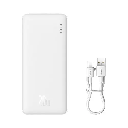 Універсальна мобільна батарея Baseus Airpow 20W 10 000 mAh білий PPQD090002 - фото 3