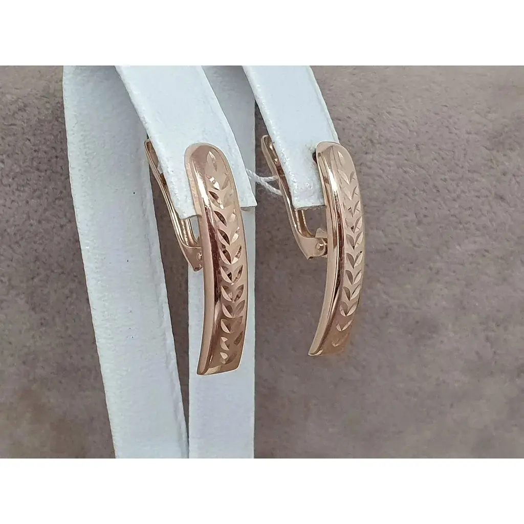 Золоті сережки Tango. 470482 - фото 3