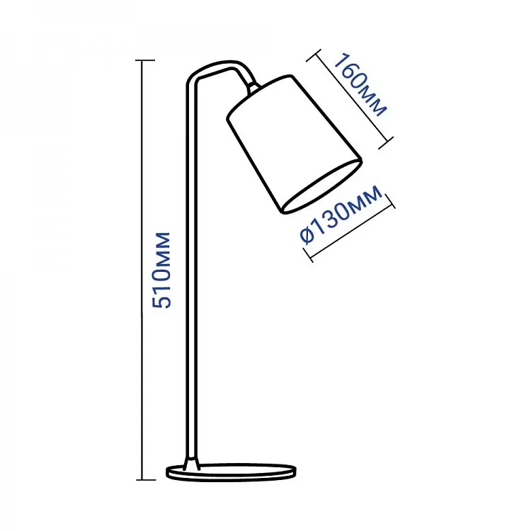 Настільний світильник Feron DE1440 під лампу білий (40211) - фото 5