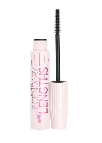 Туш для вій "Легендарна довжина" з силіконовою щіточкою LEGENDARY LENGTHS AVON Чорніше чорного, 10ml