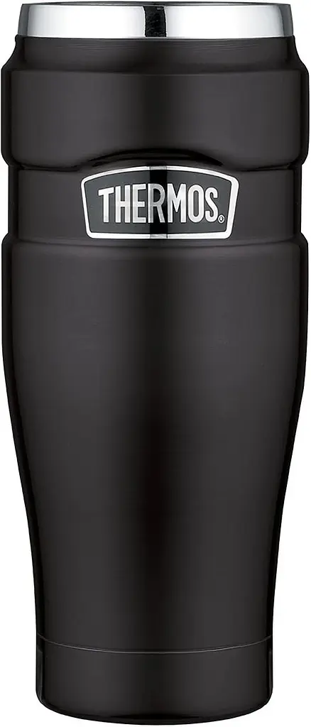 Термокружка без ручки Thermos 0.47 л Stainless King Travel Matt Black (160023) - фото 4