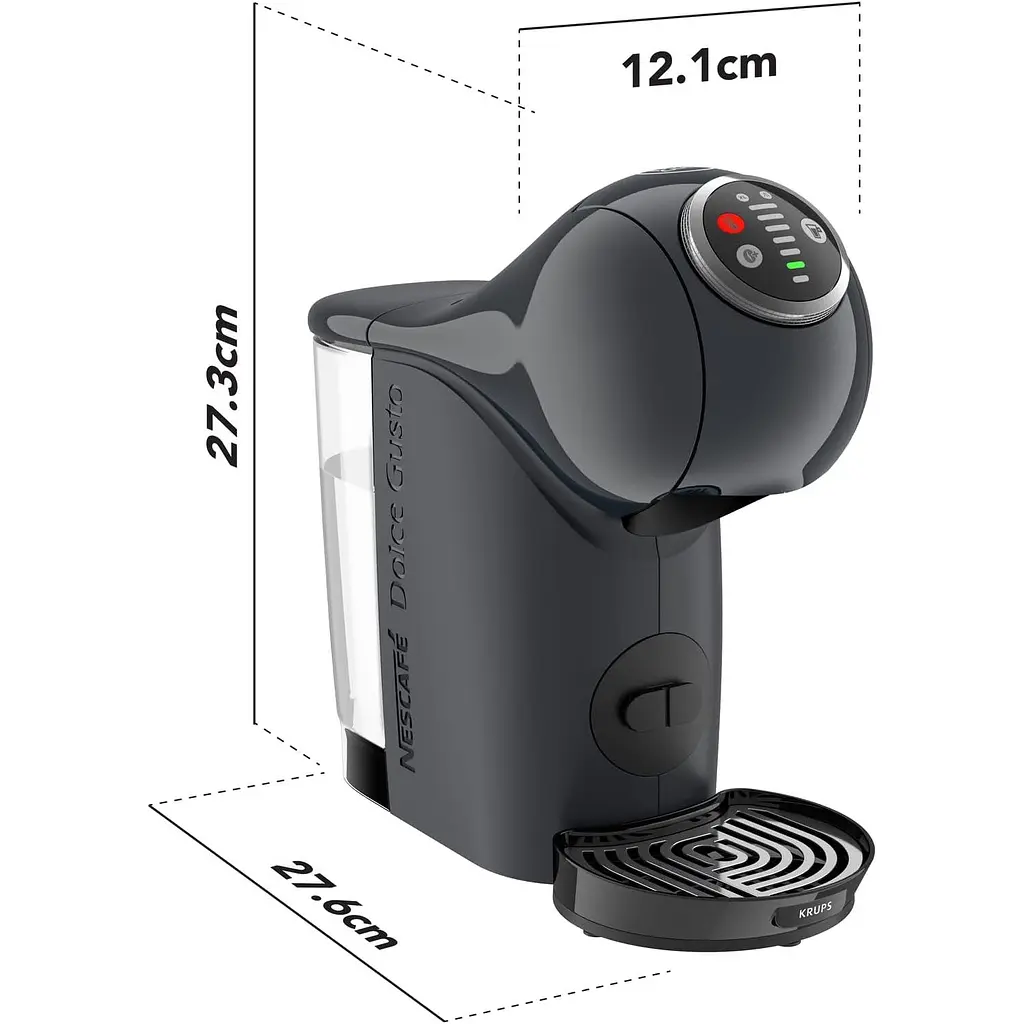 Кофеварка Krups Dolce Gusto Genio S Plus капсульная 0.8 л темно-серая (KP340B10) - фото 3
