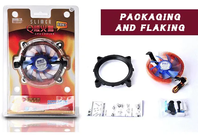 Кулер процесорний Pccooler Firebird SPA-801 для Intel LGA 115X/775, AMD AM2, 3-pin, RPM 2500±10 - фото 3