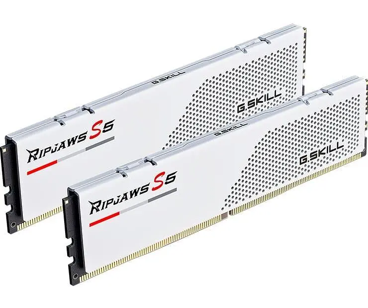 Модуль пам'яті G.Skill DDR5 32Gb (2x16) Ripjaws S5 5200Mhz White XMP 3.0 (F5-5200J4040A16GX2-RS5W) - фото 2