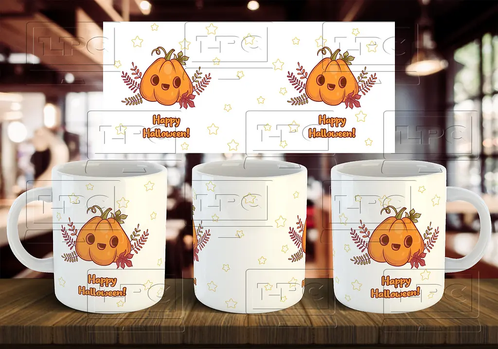 Чашка "Happy Halloween" 330 мл З написом всередині "I Love You"