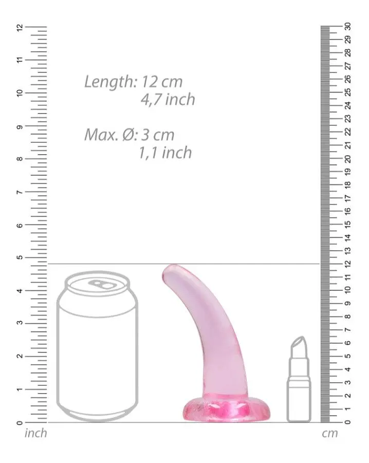 Фалоімітатор RealRock Non Realistic Dildo with Suction Cup 4.5, 11.5 см - фото 4