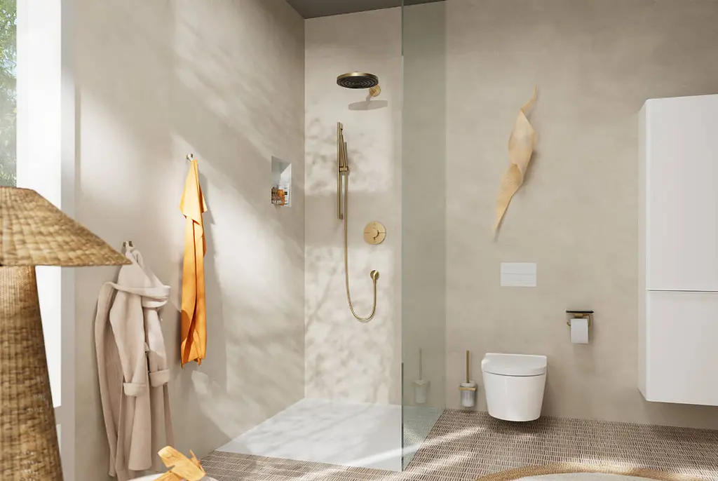 Термостат для душу Hansgrohe ShowerSelect Comfort S brushed bronze 15554140 - фото 2