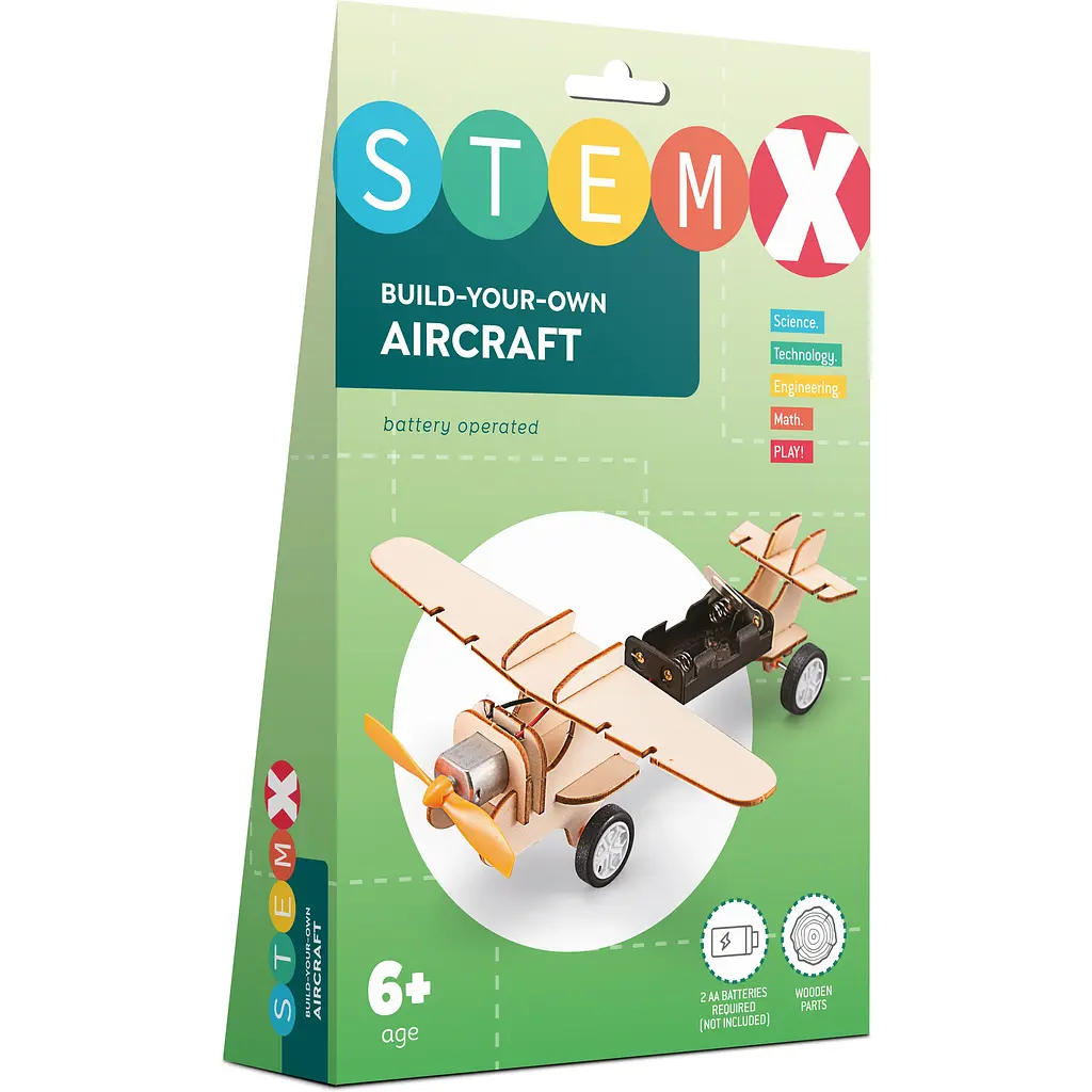 Конструктор Stem деревянный Самолет (7078449) - фото 2