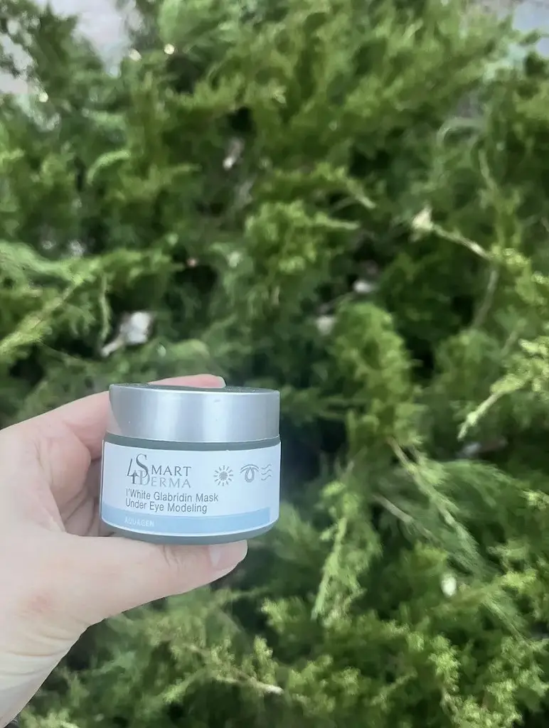 Маска навколо очей дренажна освітлювальна Глабридин White Glabridin Mask Under Eye Modeling Smart4derma, 50мл - фото 2