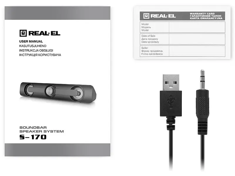 Саундбар REAL-EL S-170 Black (EL121100013) - фото 8