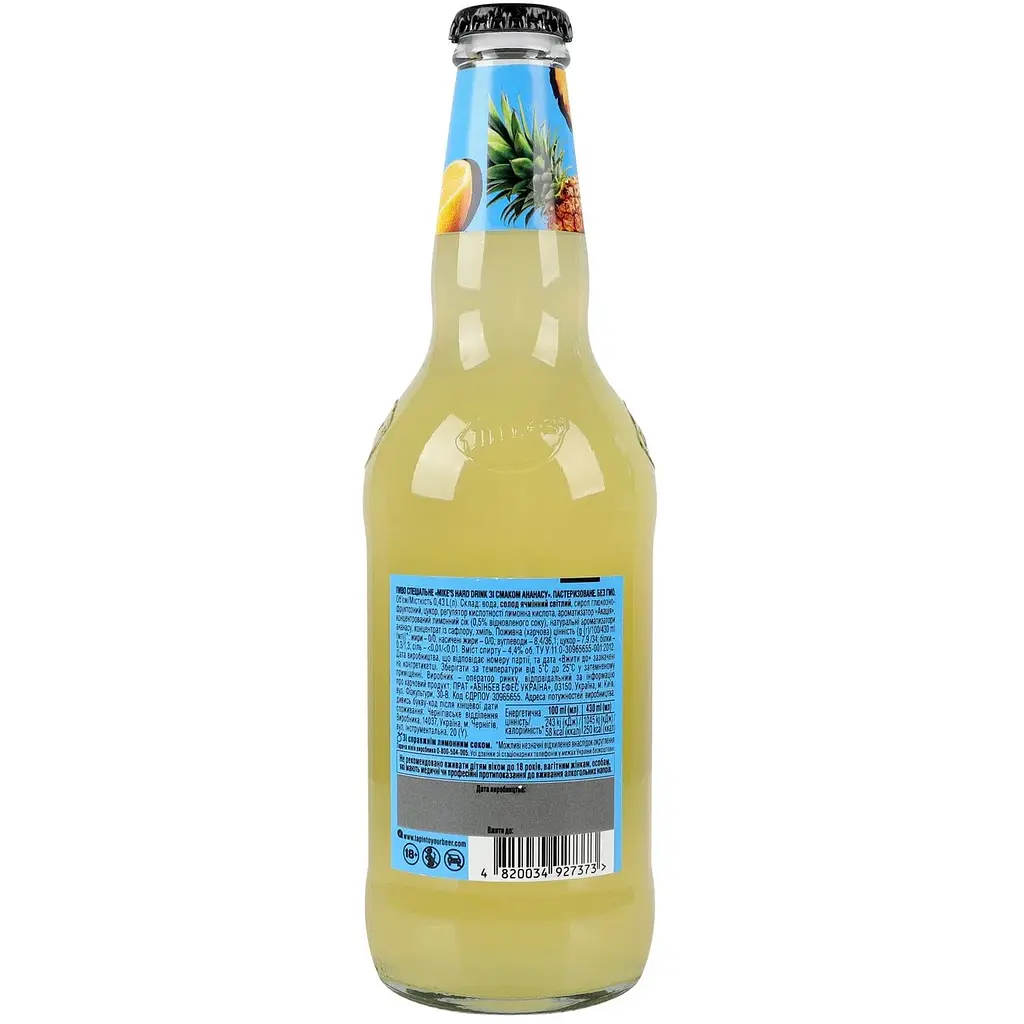 Пиво Mike's Hard Drink ананас 0.43 л - фото 2