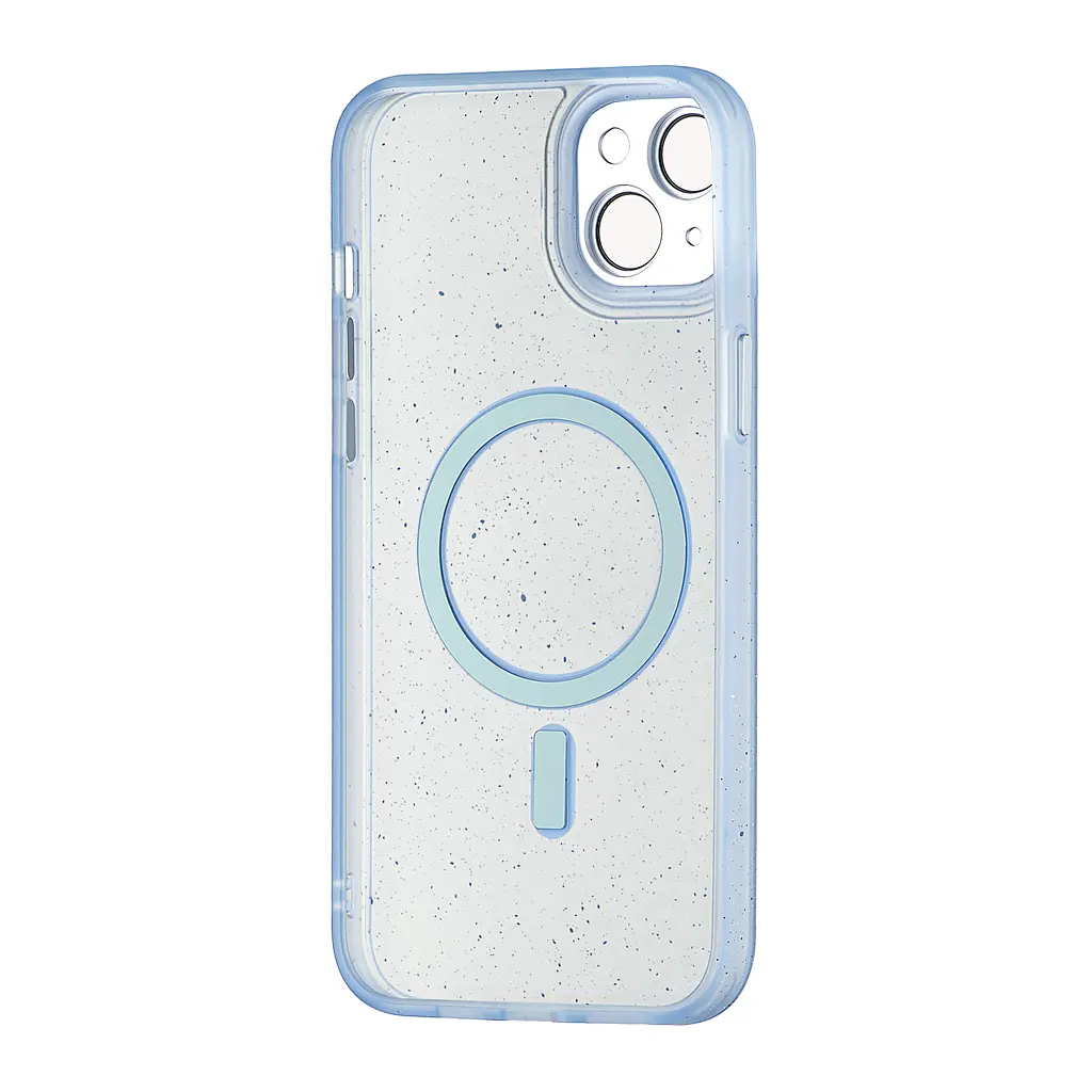 Чохол Splatter with MagSafe Protected Camera iPhone 15 Plus Light Blue - фото 3