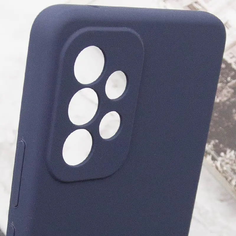 Чехол Silicone Cover Lakshmi Full Camera (AAA) для Samsung Galaxy A32 5G Темно-синий / Midnight blue - фото 6
