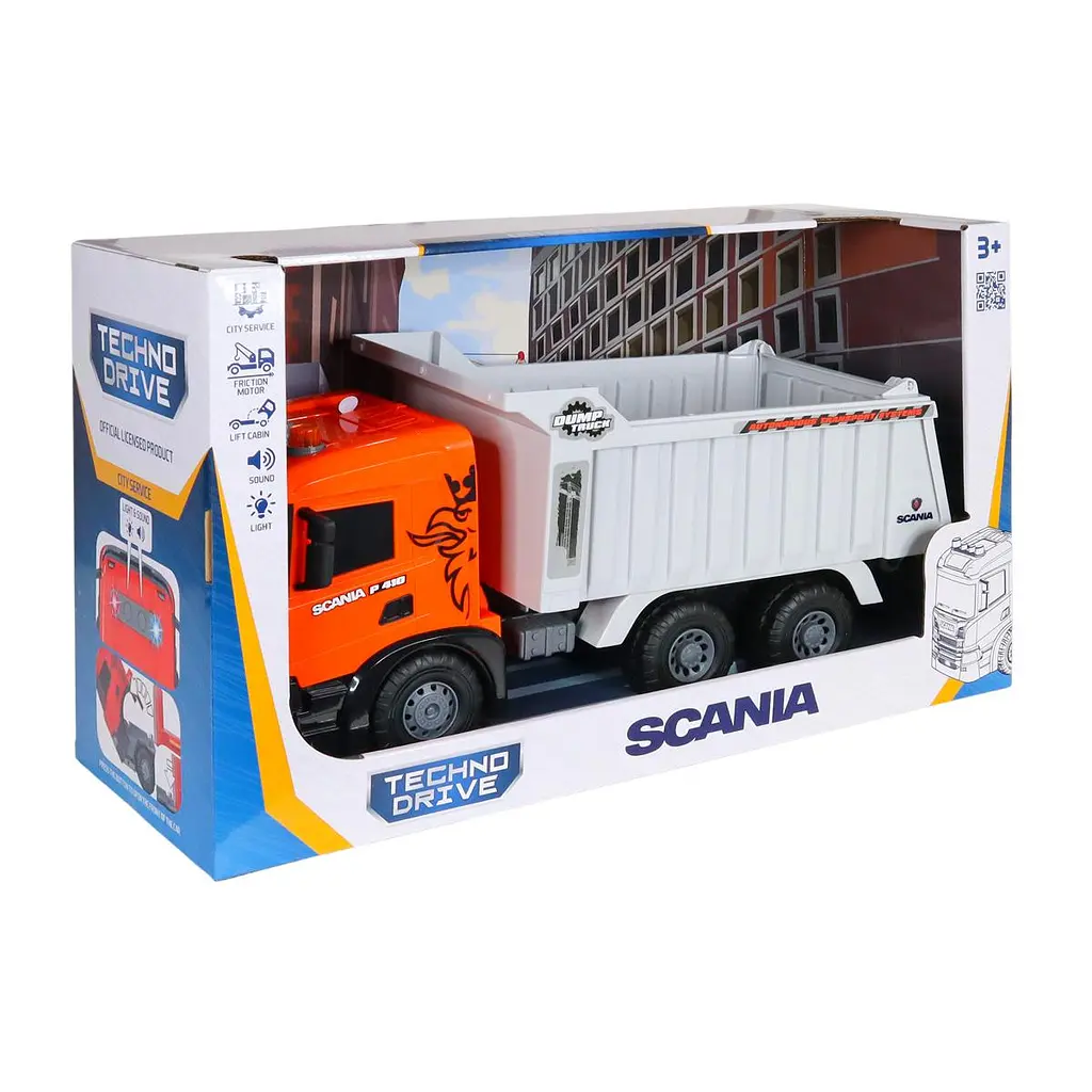 Автомодель серії "Super Big Truck" – САМОСКИД SCANIA (світло, звук) TechnoDrive 5002KS - фото 7