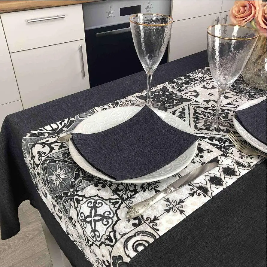 Серветка на стіл Прованс Black Milan 45х35 см чорна (23609) - фото 2