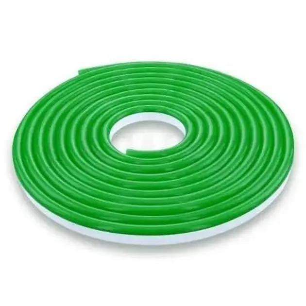 Стрічка неонова силіконова LED Neon з блоком живлення 5M 12Вт-220Вт Зелена - фото 4