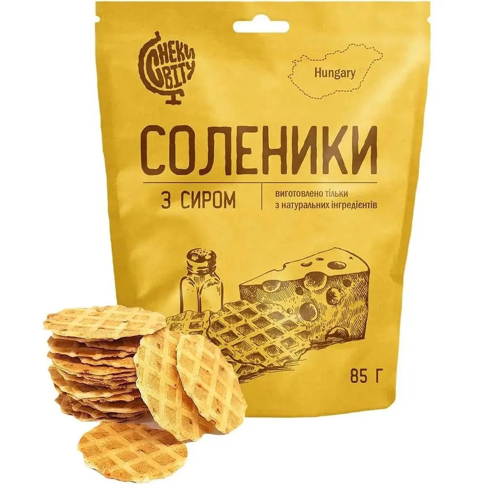 Соленики Снеки Світу з сиром 85 г (904684) - фото 2
