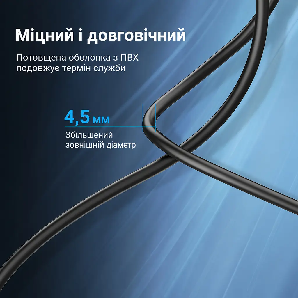Кабель для принтера Vention COQBH USB 2.0 USB-A - USB-B 2 м чорний (COQBH) - фото 8