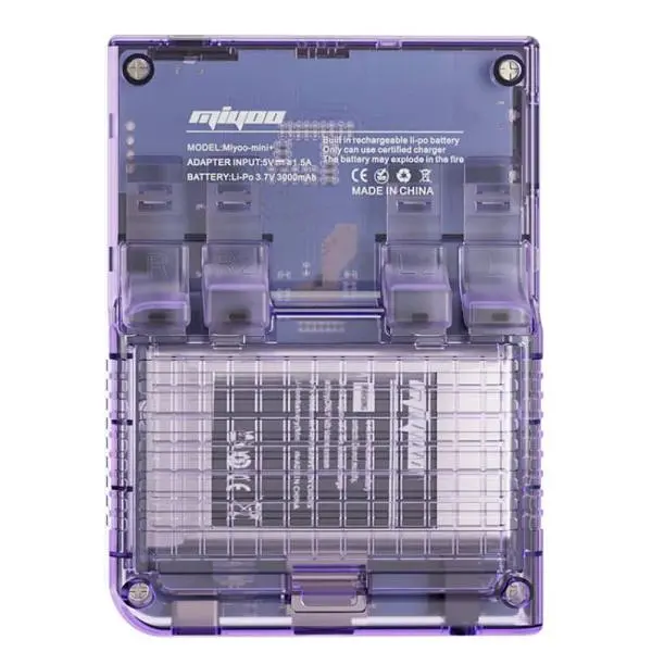 Ігрова консоль Miyoo Mini Plus + 8000 Ігор 64 ГБ Purple Transparent - фото 2