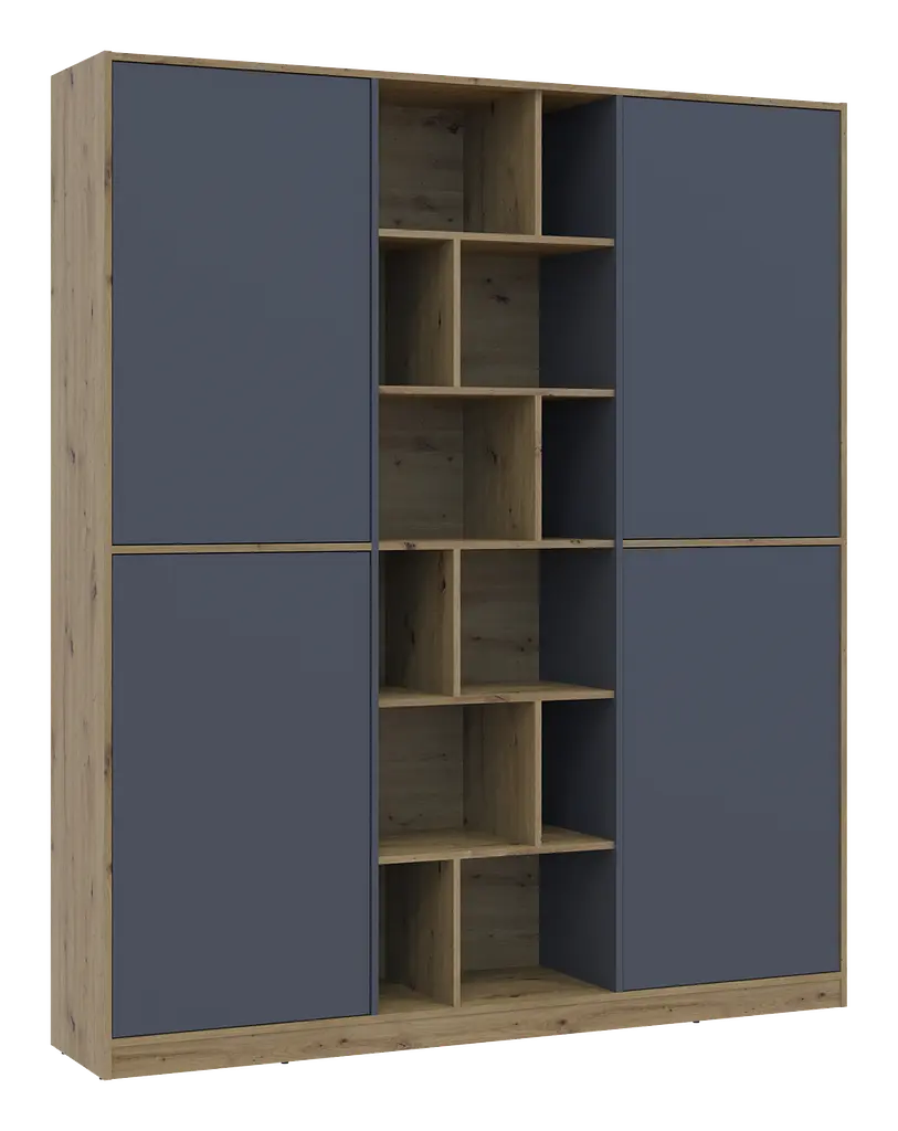 Шафа для одягу Doros Морган Дуб Артизан/Графіт ДСП 180х38.5х210 (42001256) - фото 5