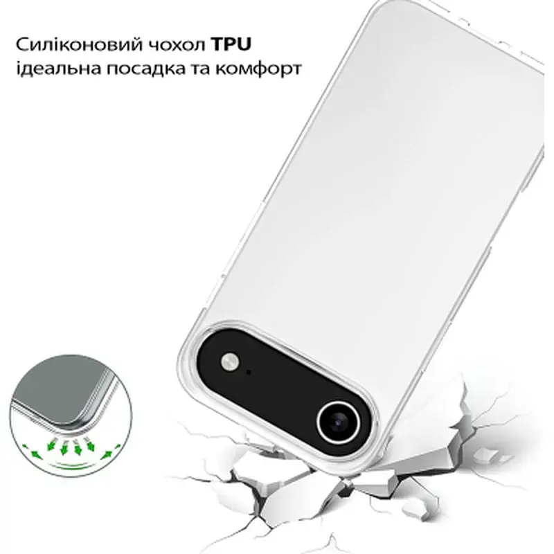 Чохол до мобільного телефона BeCover Apple iPhone 17 Air Transparent (713759) - фото 3