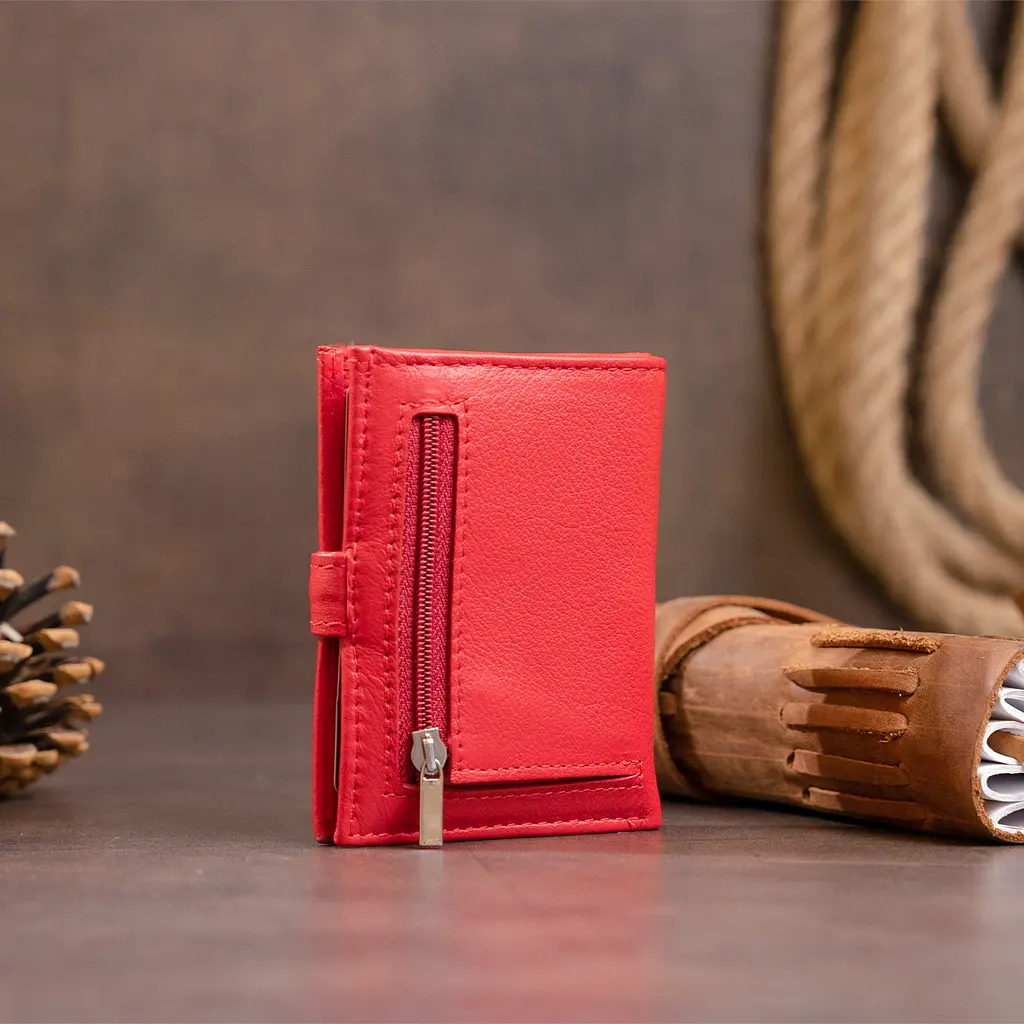 Женский кожаный кошелек-визитница ST Leather 10х8.3х1.5 см acs0015289 - фото 10