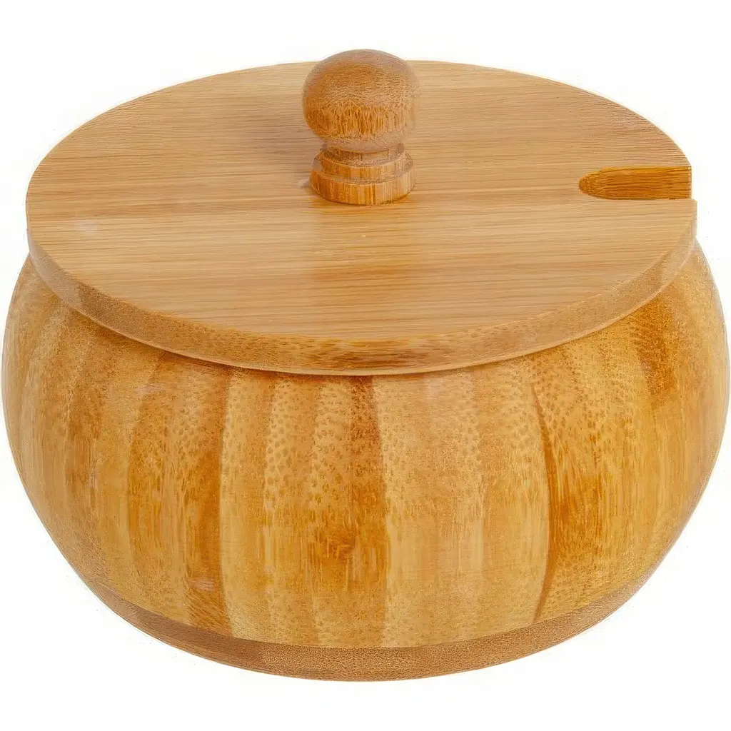 Банка для зберігання сипучих продуктів Elen Dekor з ложкою 11 см (815-051) - фото 3